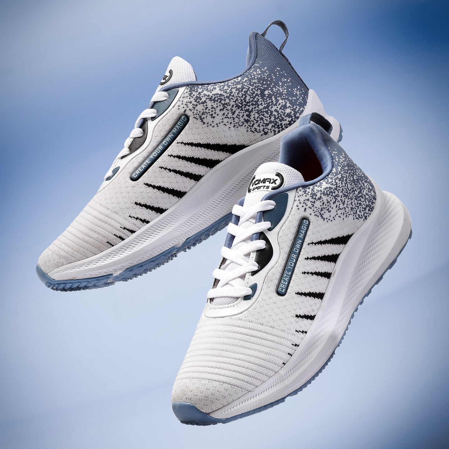 VOMAX SPORTS PL-106 sports running,gym shoes flynit upper lightweight phylon compound sole