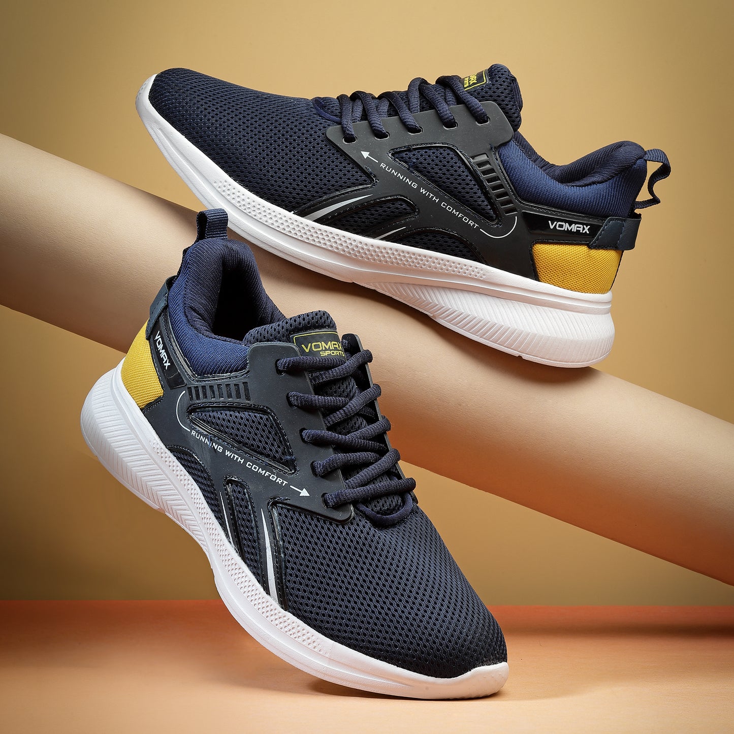 VOMAX SPORTS JK-33 Running Shoes for Men Ideal for Long-Distance Runs, Breathable Mesh Upper Running Shoes For Men