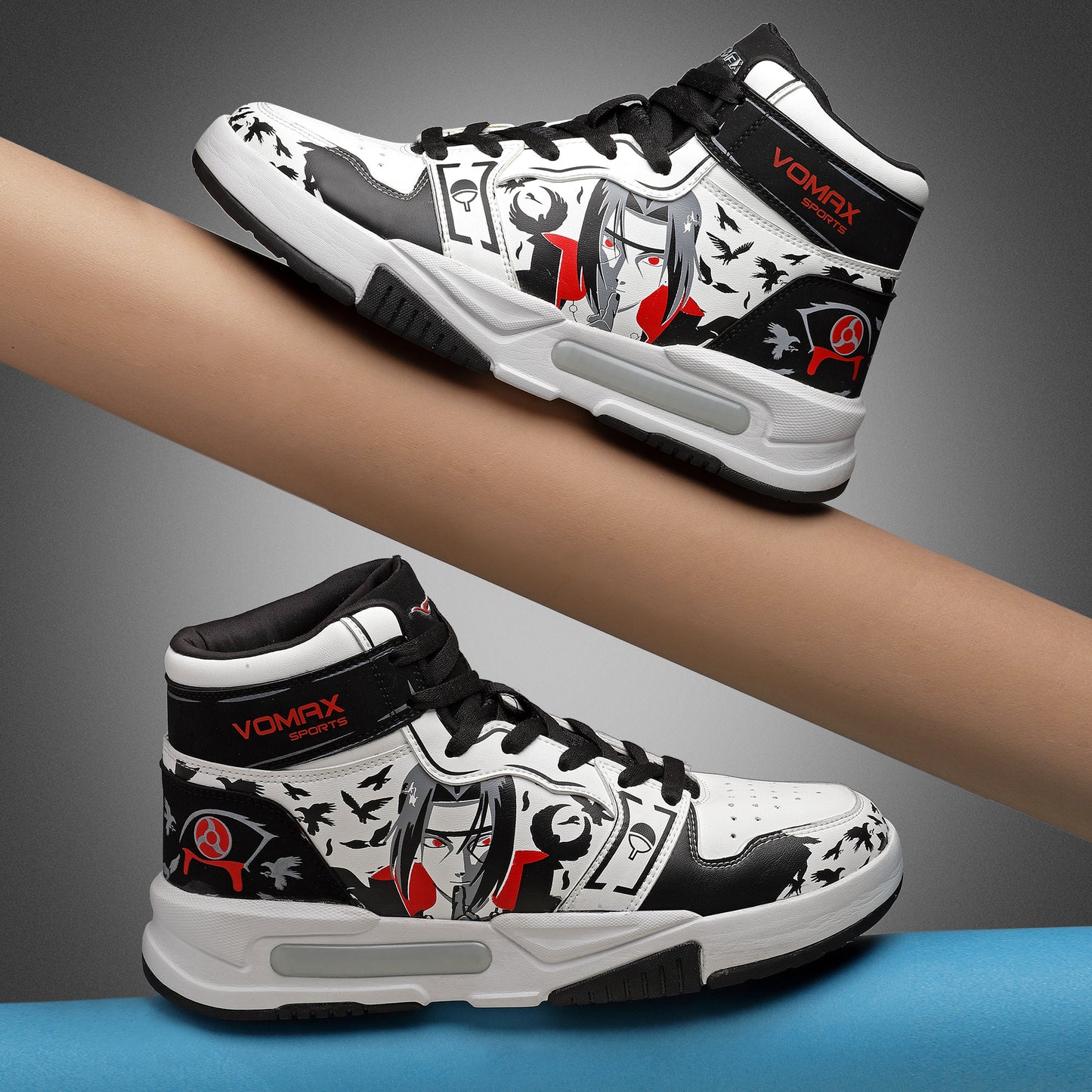 VOMAX SPORTS TRENZ-03 Naruto Itachi Uchiha Shinobi Anime Ninja Print Sneaker for Men's & Boys