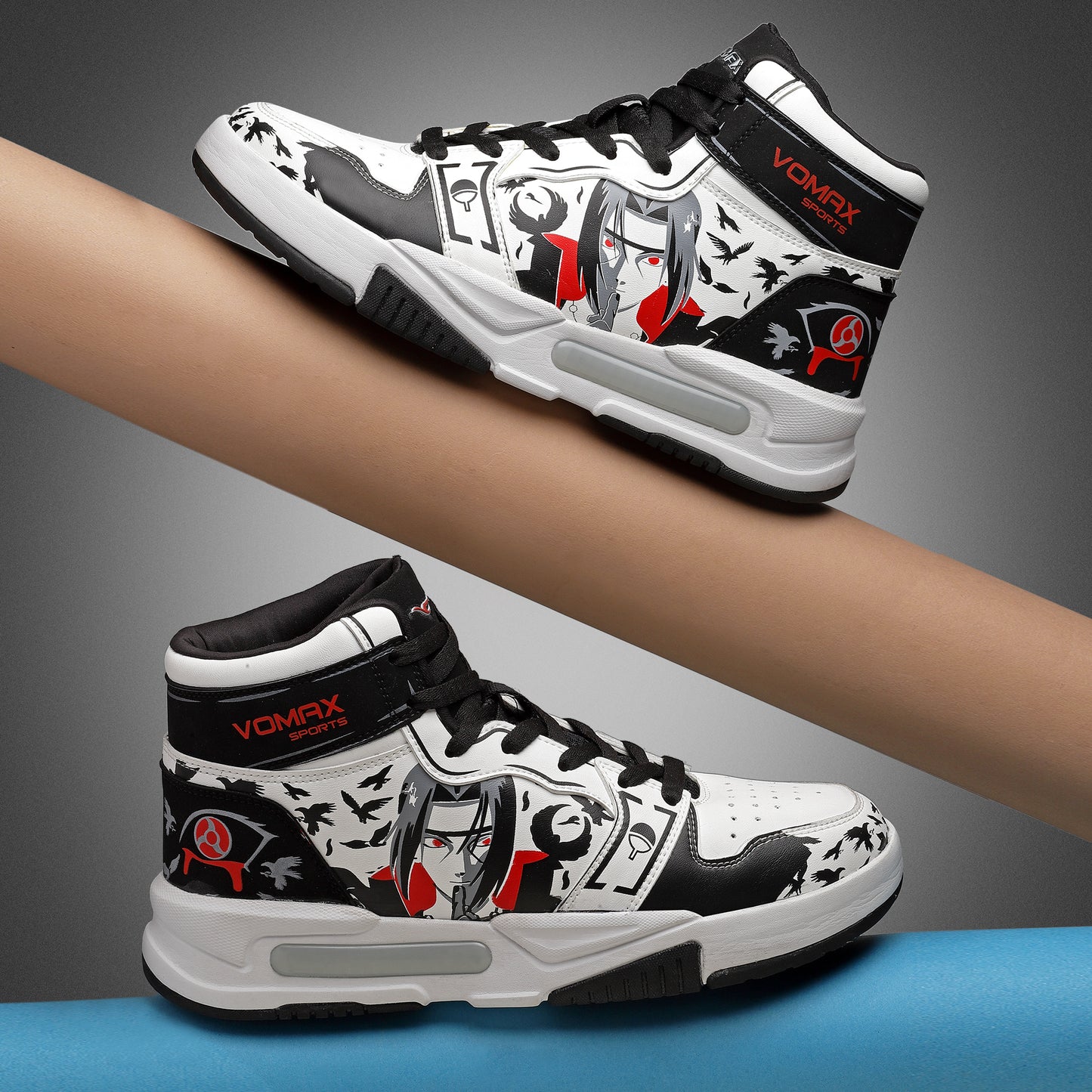 VOMAX SPORTS TRENZ-03 Naruto Itachi Uchiha Shinobi Anime Ninja Print Sneaker for Men's & Boys